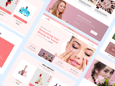 Beauty Product Website 3d beauty beauty product branding cosmetics design ecommerce graphic design hero section linading page logo motion graphics nail nailpolish ui uiux