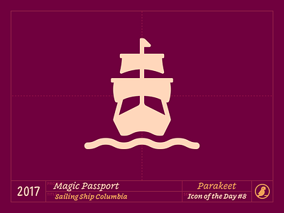 Icon of the Day #8 design galleon icon icons ios parakeet ship vector