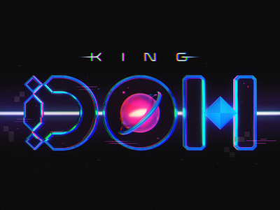 KING DOH - Identity adobe after effects animation blender branding cosmic creative design graphic design identity logo motion graphics planet saturn sci fi space synthwave