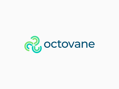 Octovane Logo branding ecological energy graphic design green logo