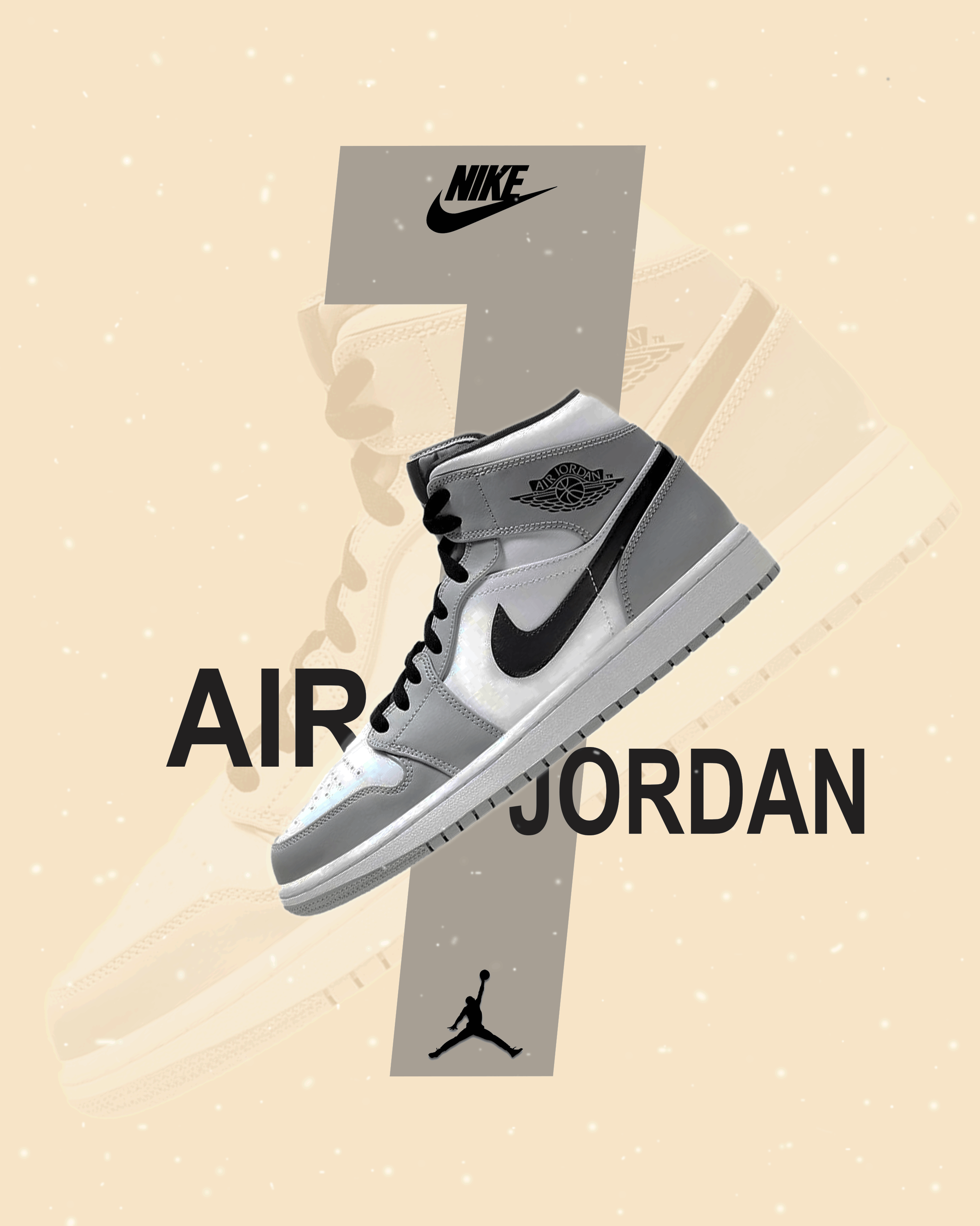 Sleek & Bold: Air Jordan 1 Concept Art branding graphic design motion graphics