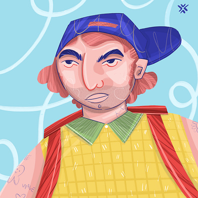 Dribbble Boy art artist boy character digital art digital illustration dribbble human illustration pattern people procreate