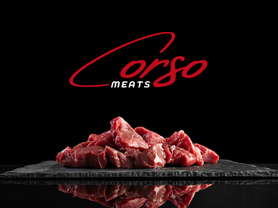 Corso Meats branding logo meat shop packagi packaging design ui web design