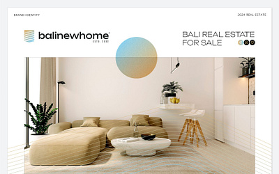 BaliNewHome agency bali branding gradient home hotel house pastel real estate real estate agency realestate villas