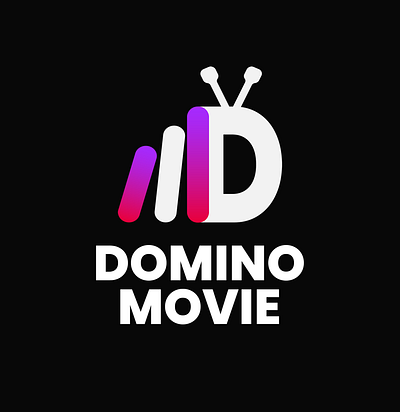 Domino Movie logo design. branding design domino domino movie logo logo design mason movie