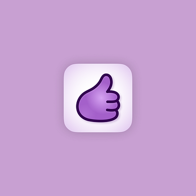 Social media App Icon app app icon daily ui figma figma icon friendly icon icon logo logo icon social media icon thumbs up thumbs up icon ui icon