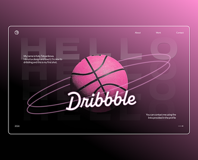 Hello Dribbble! app design ui ux web