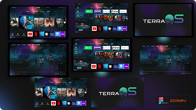 📺 TerraOS TV OS by econev branding design econev evgheniiconev figma graphic design illustration lizzardlab logo os terra terraos tv tvos ui ux vector