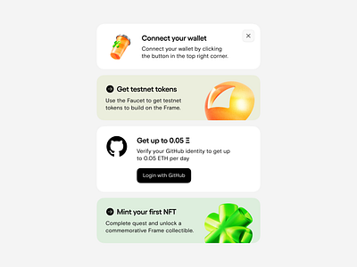 frame: notification crypto landing page nft notify web web3 webpage website