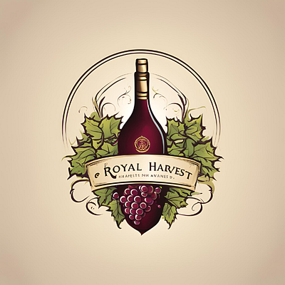 Royal Harvest Wine Logo logo