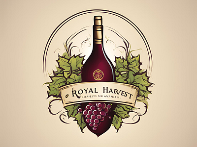 Royal Harvest Wine Logo logo