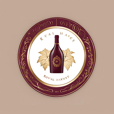 Royal Harvest Wine Logo logo