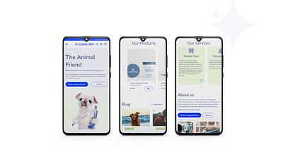 The Animal Friend | Home page | Mobile case study mobile mockup ui