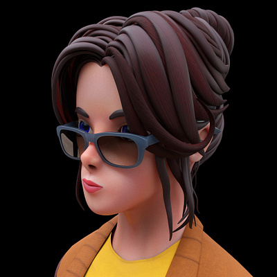 Nerdy Character arnold render maya mudbox substance painter