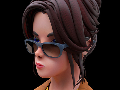 Nerdy Character arnold render maya mudbox substance painter