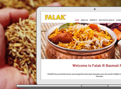 Falak Rice 3d animation branding graphic design logo motion graphics ui webdesign webdevelopment