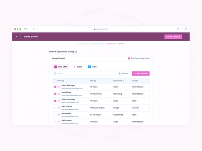 Survey Builder | Dashboard admin panel dashboard design internal web app product design saas survey survey dashboard ui wizard