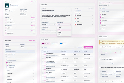 PRM Dashboard - Components | Popups admin panel components dashboard design internal web app popups product design saas ui