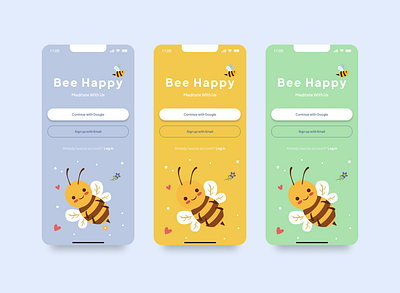 Meditation app - welcome screens creative design illustration meditation mental health mindfulness mobile design ui uidesign user experience uxdesign