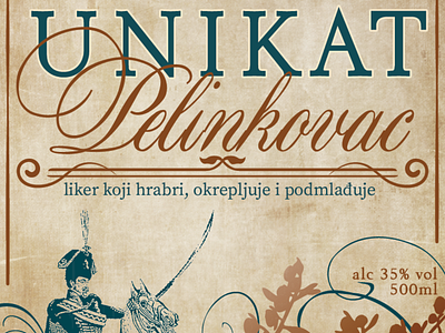 Unikat Pelinkovac Design croatia design digestif drink illustration label