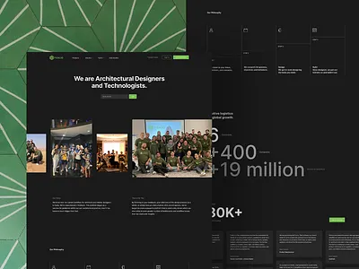 Website Design about b2b company dark theme design layout page saas ui uiux ux web layout webdesign website