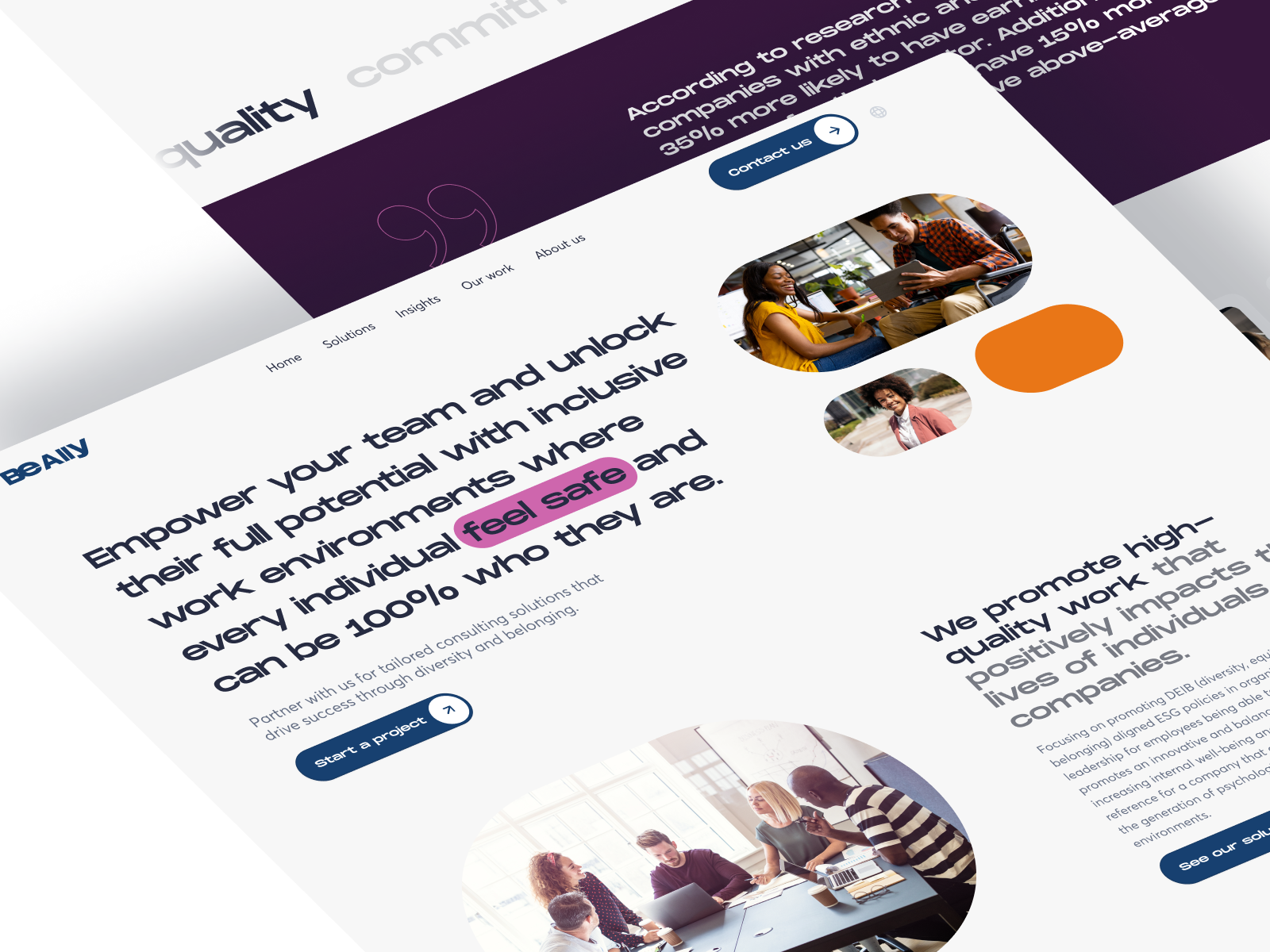 Example of Website Design & Development
