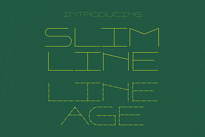 Slimline Lineage - Ultra Thin Typeface airy