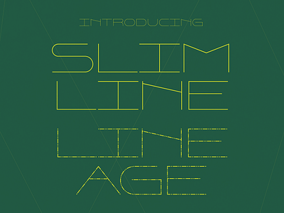 Slimline Lineage - Ultra Thin Typeface airy