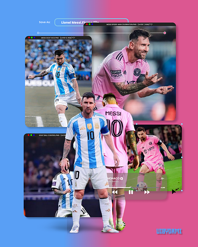 Lionel Messi Graphic Design Exploration branding graphic design illustration typography ui vector