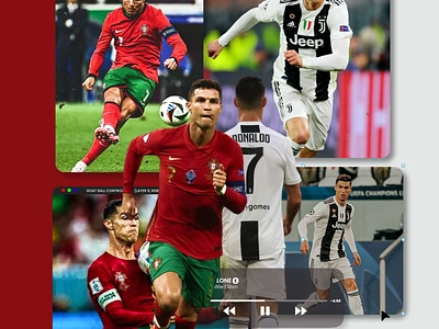 Cristiano Ronaldo Club and Country Graphic Design Exploration app branding design graphic design illustration typography ui vector