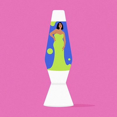 The dress is lava illustration