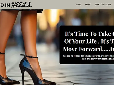 A beautiful women coaching website hero section gohighlevel gohighleveldesign landing page landing page design web design website website development