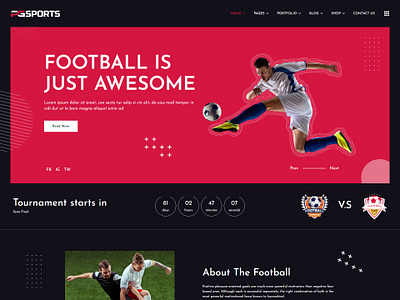 PGSports - Sports Club HTML Template baseball championship fifa fitness football league matches player rugby sport club sports sports events team tournament world cup