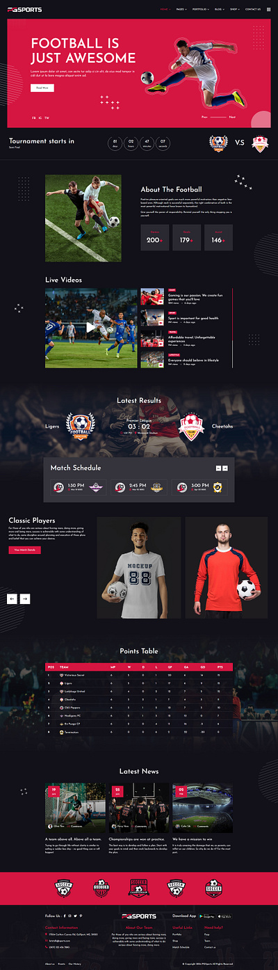 PGSports - Sports Club HTML Template baseball championship fifa fitness football league matches player rugby sport club sports sports events team tournament world cup