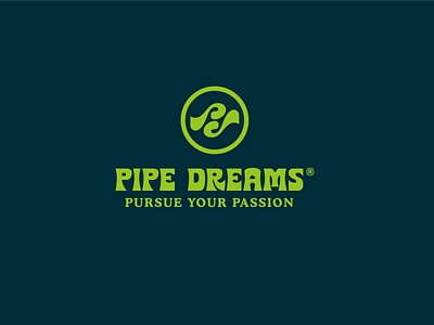 Pipe Dreams Apparel apparel brandmark identity lettermark logo logo design monogram pd pipe dreams