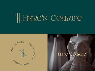 LOGO DESIGN FOR ENNIE'S COUTURE branding graphic design logo typography