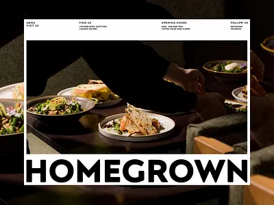 Homegrown | Garden Centre center garden garden space gardering homewares landing page minimal ui ux web website