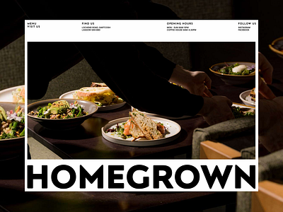 Homegrown | Garden Centre center garden gardering homewares landing page minimal ui ux web website