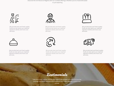 Empowering Food Enthusiasts with a Modern Nigerian Cuisine design graphic design ui ux