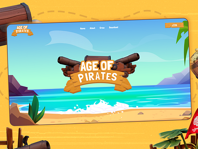 Pirate NFT Landing Page 3d animation branding crypto design graphic design illustration logo motion graphics nft ui vector