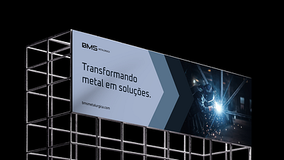 BMS Metalúrgica - Visual Identity brand brand identity branding factory hexagon identity logotype metal metallurgy metalúrgica visual identity