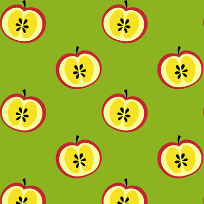 Cute fruit pattern apple app branding design graphic design illustration logo typography ui ux vector