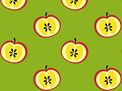 Cute fruit pattern apple app branding design graphic design illustration logo typography ui ux vector