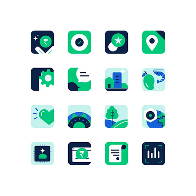 Icon Design for Electronic and IT Agency 2d icons branding design graphic design icon design illustration ui