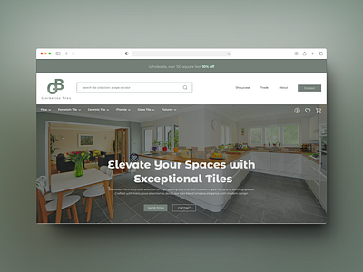 A website design for Giorbello Tiles app branding design graphic design typography ui ux web design