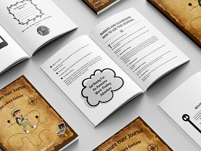 World Treasure Hunt Journal book layout book mockups book typography cover design creative layouts custom covers design design inspiration illustration ui