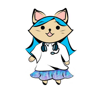 Mascot Cat cartoon drawing graphic design illustration