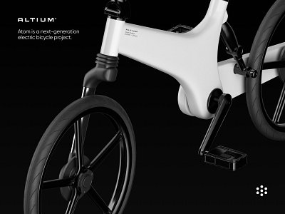 Atom Project by Altium. 3d altium atom bike design designer e bike ecology electric project visualisation