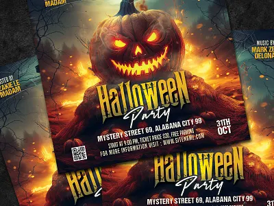 Halloween Night Flyer halloween party