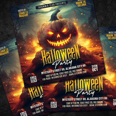 Halloween Night Flyer halloween party